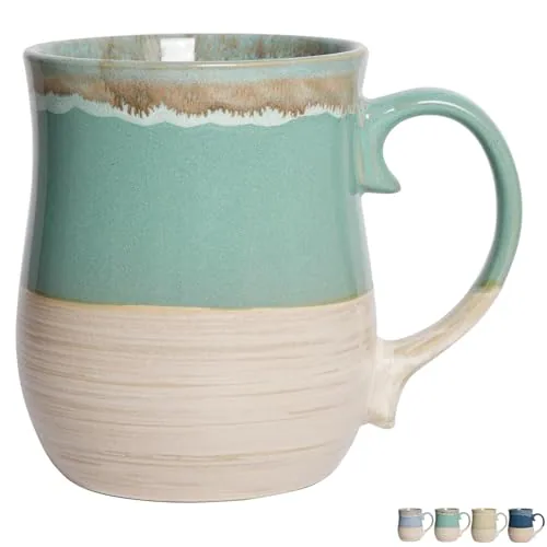 Reactive Oversized Mug, 26 oz, Green