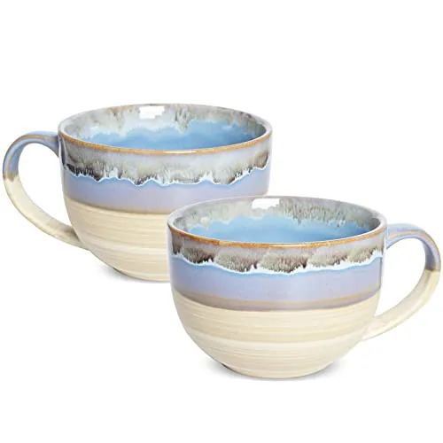 Jumbo Mugs, 23 oz, Set of 2, Blue