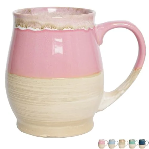Reactive Oversized Mug, 25 oz, Pink