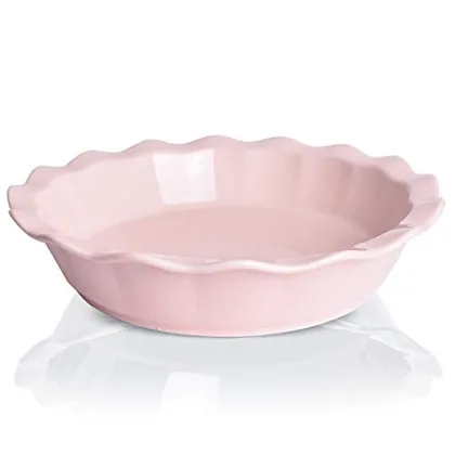 Pie Dish, 50 oz, Pink, baking & serving