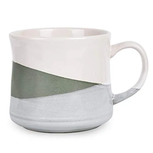 Reactive Big-Handle Mug, 21 oz, Green