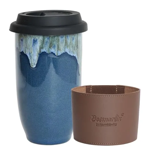 Reactive Travel Mug, 16 oz, Deep Blue