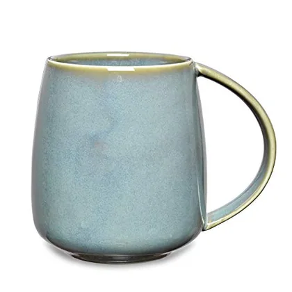 Matte Big-Handle Mug, 13 oz, Sage Green, everyday mugs