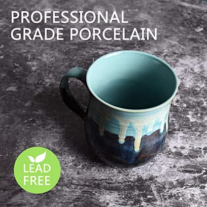A Bosmarlin mug in a reactive glaze