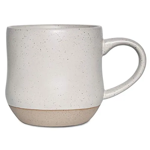 Speckled Coffee Mug, 17 oz, White