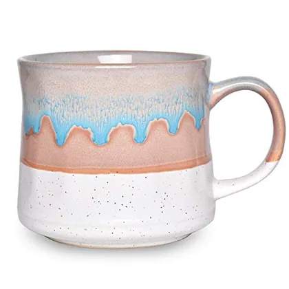 Reactive Big-Handle Mug, 21 oz, White, everyday mugs